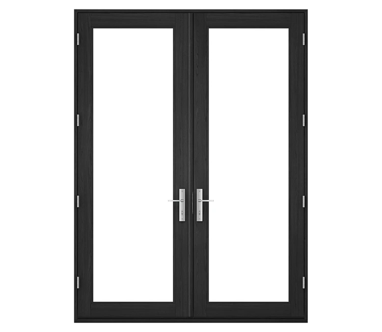 Pella Reserve Contemporary Wood Hinged Patio Door in Lincoln